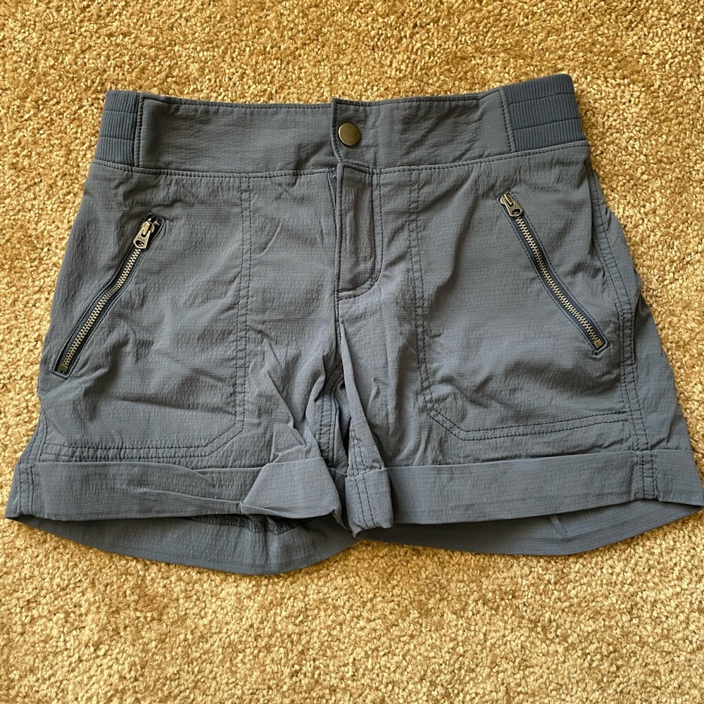 Athleta Trekkie Hiking Shorts Blue